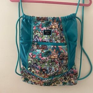 Jujube x Tokidoki Fantasy Paradise Drawstring Bag